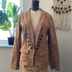 Free people Structured Washed Blazer